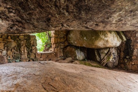 Photo for Cave of rock paintings in Nyero, Uganda - Royalty Free Image