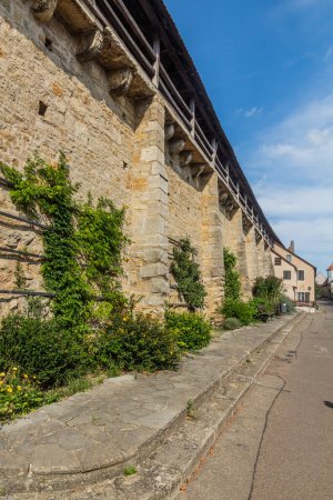 Foto de Muros de fortificación en Rothenburg ob der Tauber, Bavaria state, Alemania - Imagen libre de derechos