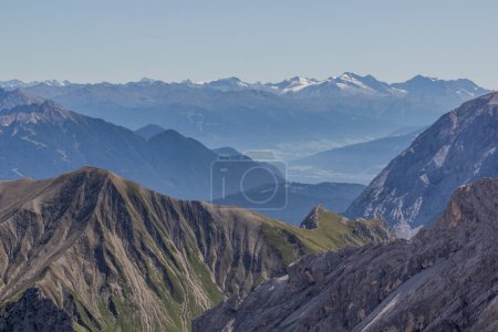 Foto de Vista de las montañas desde Zugspitze, Alemania - Imagen libre de derechos