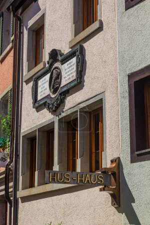 Photo for KONSTANZ, GERMANY - SEPTMBER 3, 2019: Jan Hus house in Konstanz (Constance), Germany - Royalty Free Image