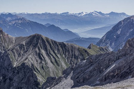 Photo for View of mountains from Zugspitze, Germany - Royalty Free Image