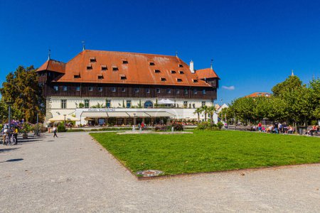 Foto de KONSTANZ, ALEMANIA - 3 DE SEPTIEMBRE DE 2019: Edificio del Consejo de Constanza en Konstanz (Constanza), Alemania - Imagen libre de derechos