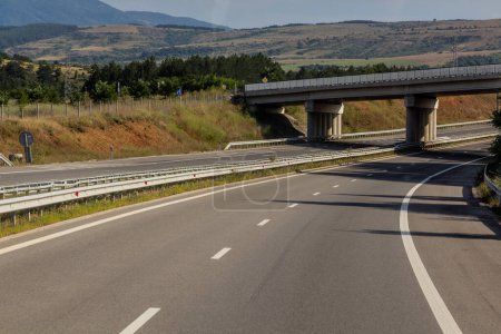 Foto de Vista de la autopista A3 en Bulgaria - Imagen libre de derechos