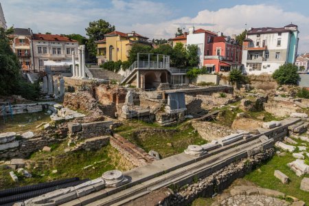 Foto de Foro Romano y ruinas de Odeón en Plovdiv, Bulgaria - Imagen libre de derechos