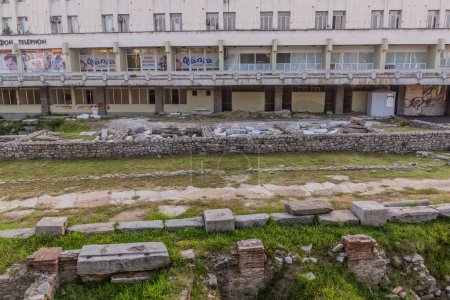Téléchargez les photos : PLOVDIV, BULGARIE - 28 JUILLET 2019 : Ruines romaines à Plovdiv, Bulgarie - en image libre de droit