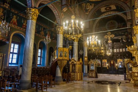 Téléchargez les photos : PLOVDIV, BULGARIE - 29 JUILLET 2019 : Eglise Sveta Marina à Plovdiv, Bulgarie - en image libre de droit