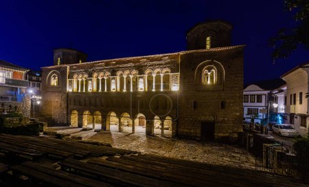 Téléchargez les photos : Eglise Sainte-Sophie dans la ville d'Ohrid, Macédoine du Nord - en image libre de droit