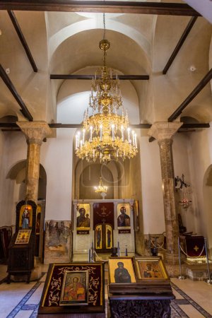 Photo for OHRID, NORTH MACEDONIA - AUGUST 7, 2019: Interior of the church of Saints Clement and Panteleimon in Ohrid town, North Macedonia - Royalty Free Image