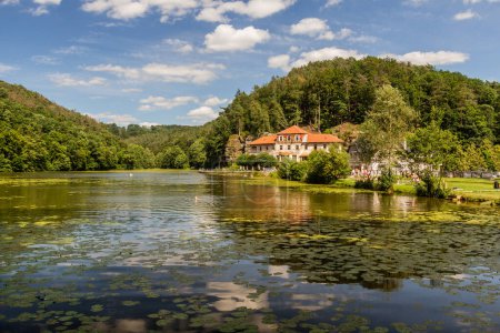 Foto de Vista del estanque de Harasov, República Checa - Imagen libre de derechos