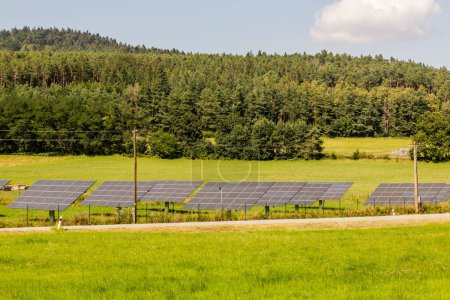 Photo for Solar power plant near Kremze village, Czech Republic - Royalty Free Image