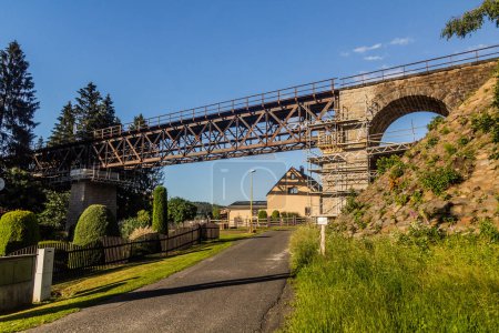 Photo for Railway bridge Vilemov, Czech Republic - Royalty Free Image