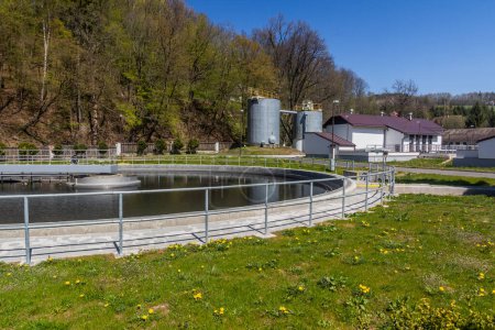 Photo for Wastewater treatment plant in Semily, Czechia - Royalty Free Image
