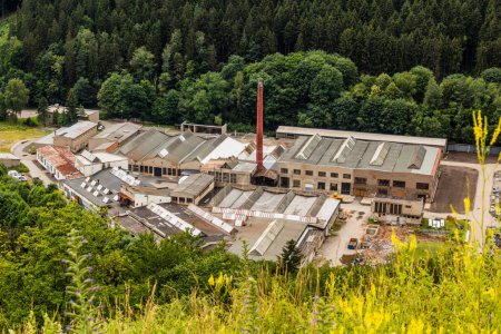 Photo for Factories in Hnatnice village, Czech Republic - Royalty Free Image