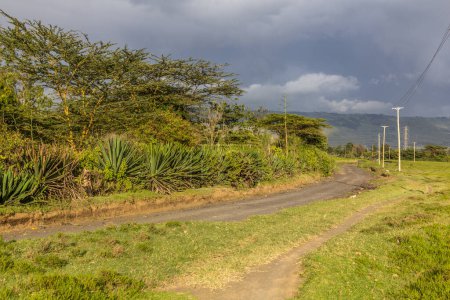 Téléchargez les photos : Route près du village de Longonot, Kenya - en image libre de droit