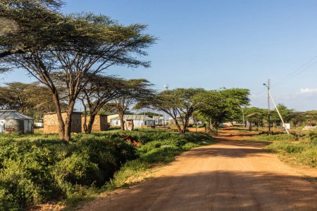 Téléchargez les photos : Vue du village de Baragoi, Kenya - en image libre de droit