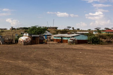 Foto de Pueblo Kargi en el norte de Kenia - Imagen libre de derechos