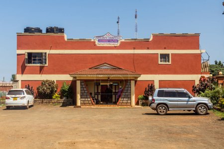 Téléchargez les photos : MARSABIT, KENYA - 10 FÉVRIER 2020 : Hôtel Jeyjey Centre dans la ville de Marsabit, Kenya - en image libre de droit