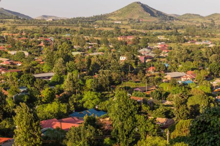Téléchargez les photos : Vue aérienne de la ville de Marsabit, Kenya - en image libre de droit