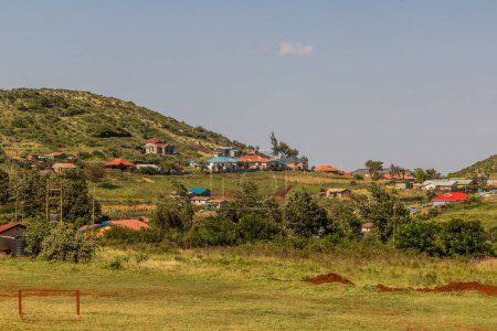 Téléchargez les photos : Vue de la ville de Marsabit, Kenya - en image libre de droit