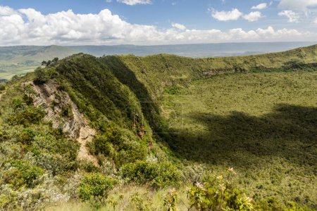 Téléchargez les photos : Vue du cratère volcan Longonot, Kenya - en image libre de droit