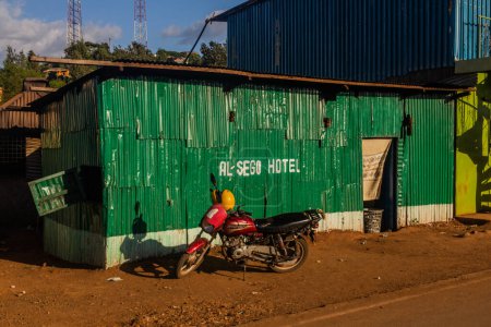 Photo for MARSABIT, KENYA - FEBRUARY 9, 2020: Al Sego hotel in Marsabit town, Kenya - Royalty Free Image