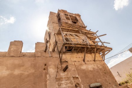 Antigua casa en la ciudad de Farasan en la isla de Farasan, Arabia Saudita