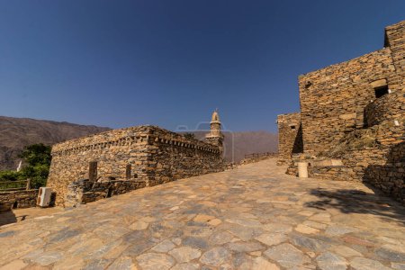 Mezquita de la antigua aldea de Thee Ain (Dhi Ayn), Arabia Saudita