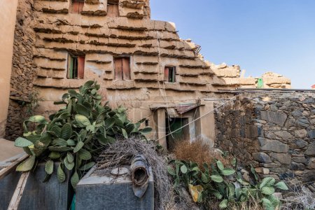 Téléchargez les photos : Ruines de bâtiments traditionnels à Abha, Arabie Saoudite - en image libre de droit