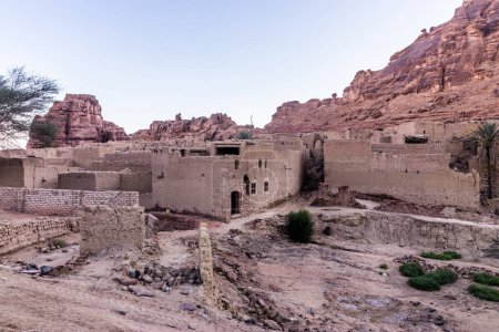 Téléchargez les photos : Ruines de maisons de boue à Al Ula Vieille ville, Arabie Saoudite - en image libre de droit