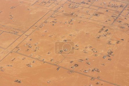 Foto de Vista aérea de los suburbios de Riad, Arabia Saudita - Imagen libre de derechos