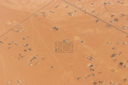 Photo for Aerial view of Riyadh suburbs, Saudi Arabia - Royalty Free Image