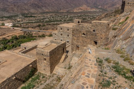Das antike Dorf Thee Ain (Dhi Ayn) in Saudi-Arabien