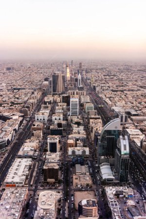 Photo for Aerial view of Riyadh, capital of Saudi Arabia - Royalty Free Image
