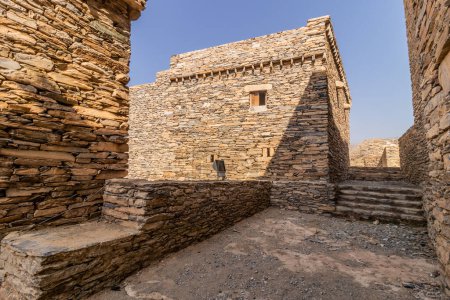 Antigua aldea Thee Ain (Dhi Ayn), Arabia Saudita
