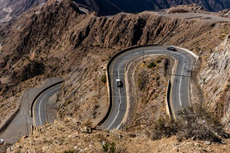Foto de Ruta de montaña 2442 entre Abha y Rijal Alma, Arabia Saudita - Imagen libre de derechos