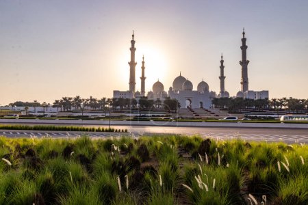 Photo for View of Sheikh Zayed Grand Mosque in Abu Dhabi, United Arab Emirates. - Royalty Free Image