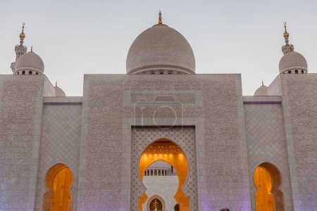 Photo for Sheikh Zayed Grand Mosque in Abu Dhabi, United Arab Emirates. - Royalty Free Image