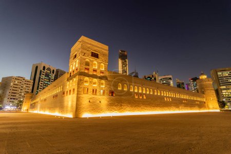 Photo for Evening view of Qasr Al Hosn fort in Abu Dhabi downtown, United Arab Emirates. - Royalty Free Image