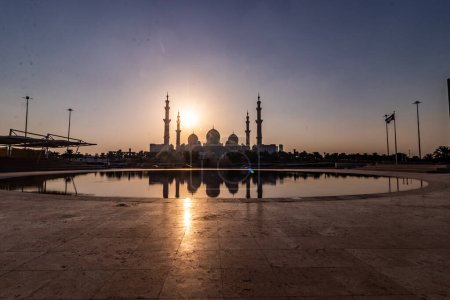 Photo for View of Sheikh Zayed Grand Mosque in Abu Dhabi, United Arab Emirates. - Royalty Free Image