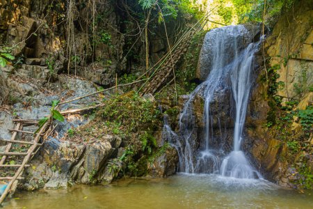 Waterfall near Donkhoun (Done Khoun) village near Nong Khiaw, Laos