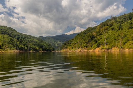 View of Nam Ou 5 reservoir, Laos