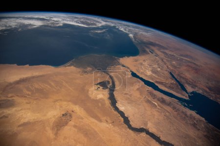 Foto de Oriente Medio visto desde el espacio. Foto de alta calidad, foto original derivada de la biblioteca de imágenes de la NASA - Imagen libre de derechos