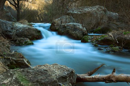blue mountain stream in Tureni gorges, Apuseni, Romania