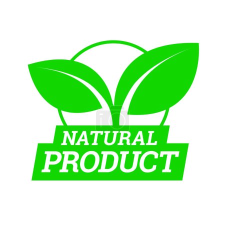Natural product sign or stamp symbol. Vector illustration
