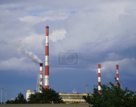 Foto de Tuberías de centrales térmicas - Imagen libre de derechos