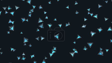 Foto de Volando fondo cristales azules, - Imagen libre de derechos