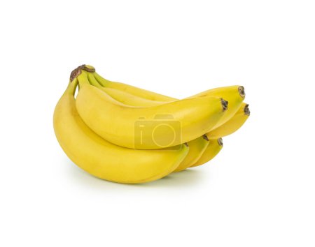 Bunch of bananas isolated on white background and full depth of field.