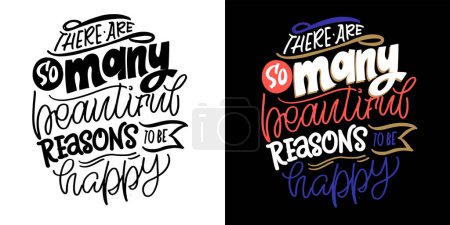 Illustration for Cute hand drawn doodle lettering postcard, t-shirt design, mug print, social media template. - Royalty Free Image