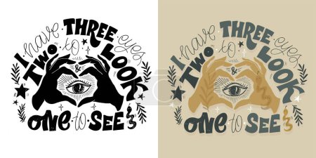 Illustration for Funny hand drawn lettering quote. Cool phrase for print and poster design. Inspirational  slogan. Greeting card template. T-shirt design, mug print, tee design. Vector - Royalty Free Image