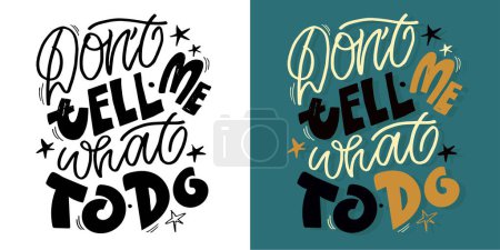 Ilustración de Bonita motivación dibujada a mano garabato letras postal. Letras para imprimir, diseño de camiseta, diseño de camiseta, taza pring, etiqueta de la bolsa - Imagen libre de derechos
